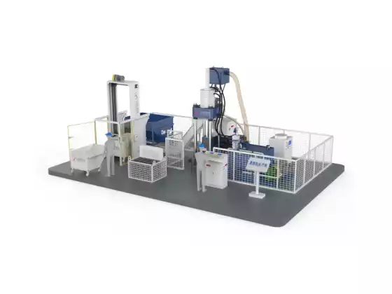 구리 칩 연탄 기계